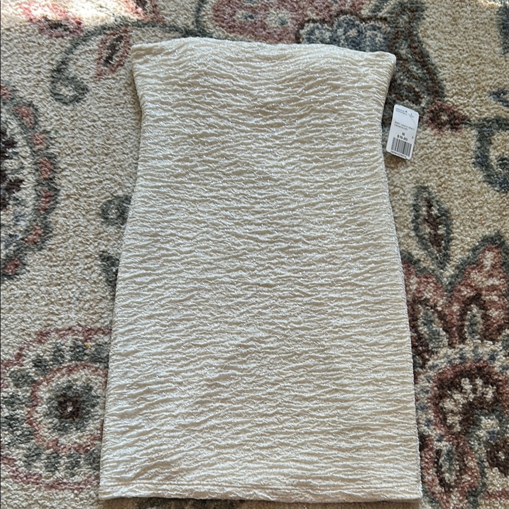 NWT Medium Forever 21 Sparkly Cream Dress